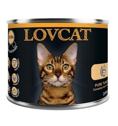 Lovcat Lovcat Pure Turkey puszka 200g