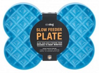 SloDog SloDog Slow Feeder Plate Miska spowalniająca duża kość turkusowa