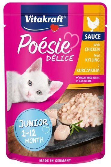 Vitakraft Vitakraft Poesie Deli Sauce Junior kurczak saszetka 85g