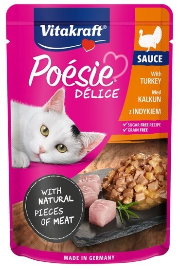 Vitakraft Vitakraft Poesie Deli Sauce indyk saszetka 85g Vitakraft Vitakraft Poesie Deli Sauce indyk saszetka 85g