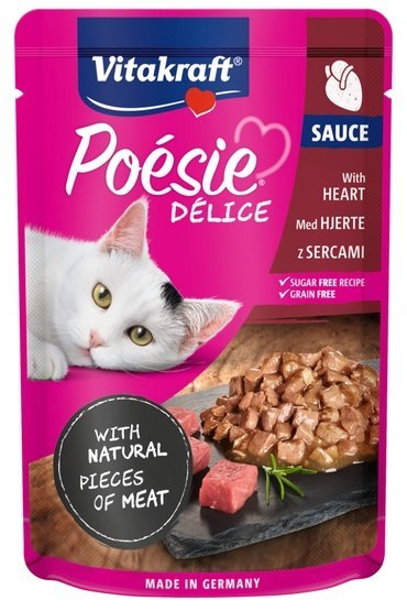 Vitakraft Vitakraft Poesie Deli Sauce serca saszetka 85g Vitakraft Vitakraft Poesie Deli Sauce serca saszetka 85g