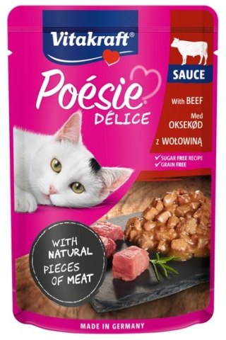 Vitakraft Vitakraft Poesie Deli Sauce wołowina saszetka 85g