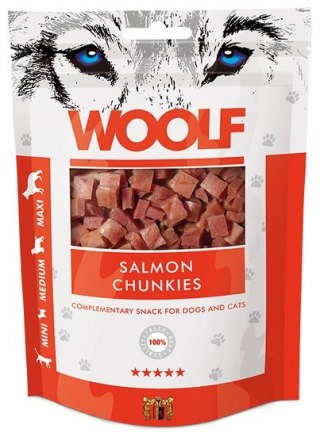 Woolf Woolf Soft Salmon Chunkies 100g