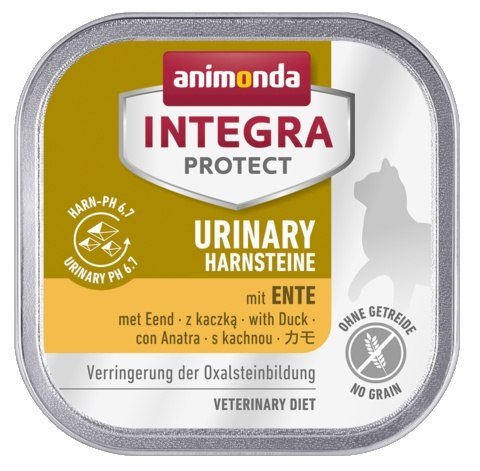 Animonda Integra Animonda Integra Protect Urinary Harnsteine Oxalate dla kota - z kaczką tacka 100g