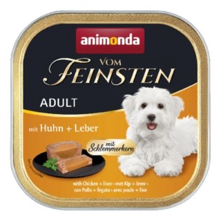 Animonda vom Feinsten Animonda vom Feinsten Dog Adult Kurczak i Wątróbka tacka 150g