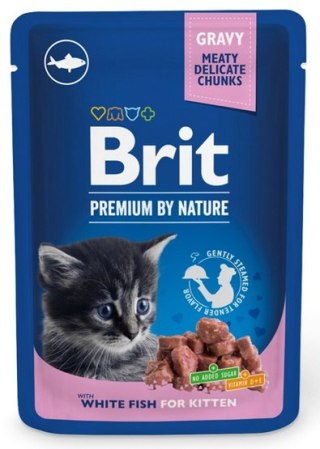 Brit Brit Premium By Nature Cat Kitten White Fish sos saszetka 100g