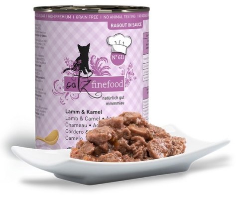 Catz Finefood Catz Finefood Ragout N.611 Jagnięcina i Wielbłąd puszka 380g