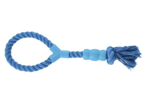 Dingo Dingo Zabawka dla psa - Sznur z gryzakiem Denta Fresh 41cm niebieski Dingo Dingo Zabawka dla psa - Sznur z gryzakiem Denta Fresh 41cm niebieski