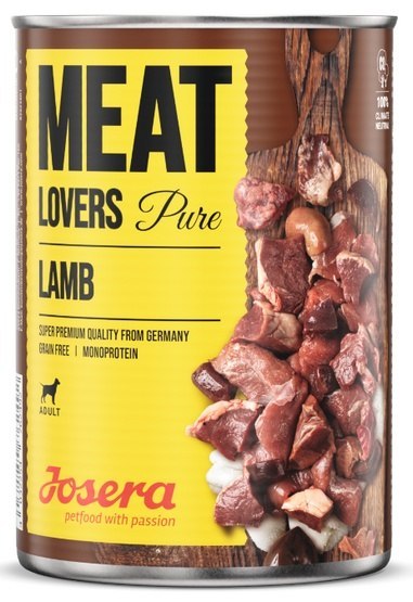 Josera Josera Meat Lovers Pure Jagnięcina puszka 400g