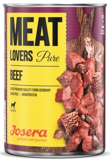 Josera Josera Meat Lovers Pure Wołowina puszka 400g