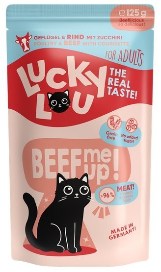 Lucky Lou Lucky Lou Lifestage Adult Drób i wołowina saszetka 125g Lucky Lou Lucky Lou Lifestage Adult Drób i wołowina saszetka 125g