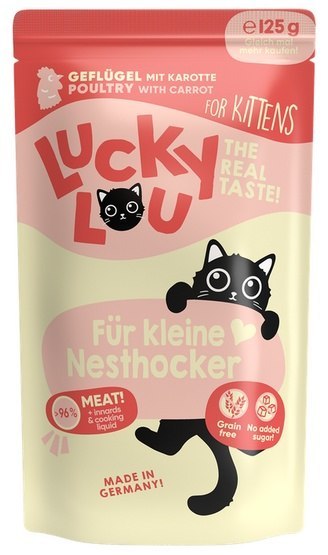 Lucky Lou Lucky Lou Lifestage Kitten Drób saszetka 125g