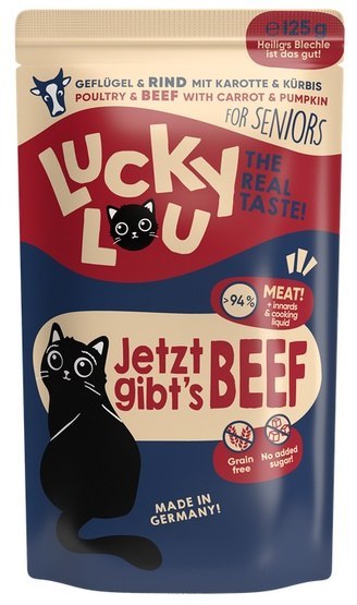 Lucky Lou Lucky Lou Lifestage Senior Drób i wołowina saszetka 125g