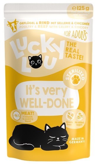 Lucky Lou Lucky Lou Lifestage Sterilized Drób i wołowina saszetka 125g