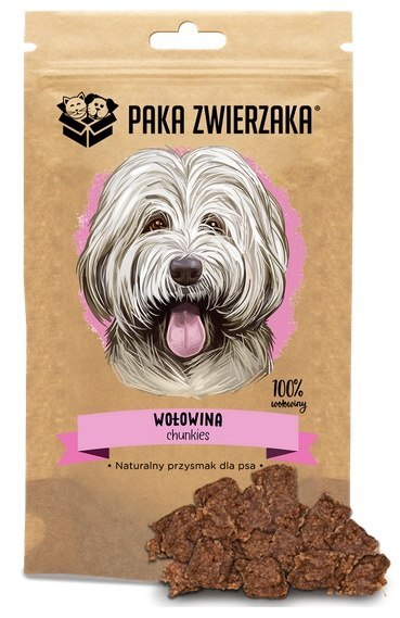 Paka Zwierzaka Paka Zwierzaka Chunkies Wołowina 100% 70g