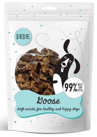 Paka Zwierzaka Paka Zwierzaka PEPE Mini Chunkies Goose (gęś) 70g Paka Zwierzaka Paka Zwierzaka PEPE Mini Chunkies Goose (gęś) 70g