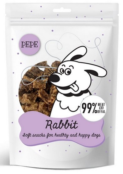 Paka Zwierzaka Paka Zwierzaka PEPE Mini Chunkies Rabbit (królik) 70g