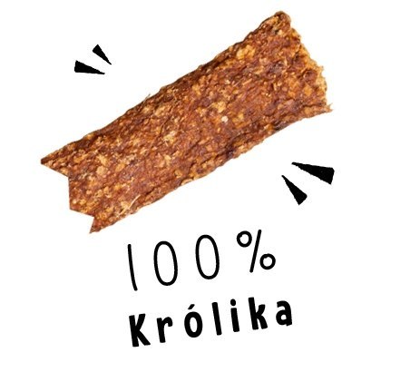 Paka Zwierzaka Paka Zwierzaka Stripsy Królik 100% 70g