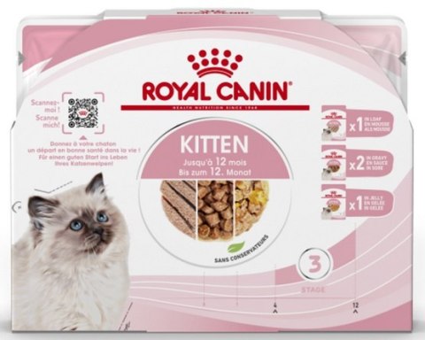 Royal Canin Feline Royal Canin Feline Kitten Multipack karma mokra dla kociąt do 12 miesiąca życia saszetki 4x85g