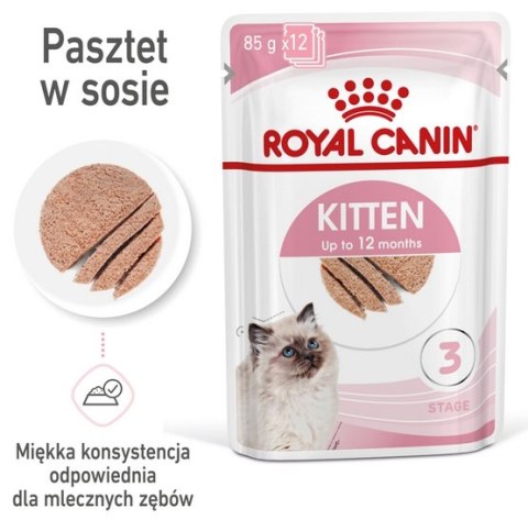 Royal Canin Feline Royal Canin Feline Kitten Multipack karma mokra dla kociąt do 12 miesiąca życia saszetki 4x85g