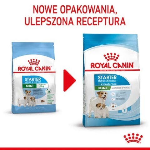 Royal Canin Size Royal Canin Mini Starter Mother&Babydog karma sucha dla szczeniąt do 2 miesiąca i suk karmiących ras małych 4kg