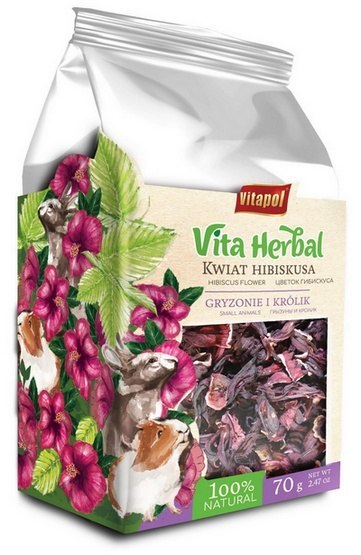 Vitapol Vitapol Vita Herbal Kwiat hibiskusa dla gryzoni i królika 70g