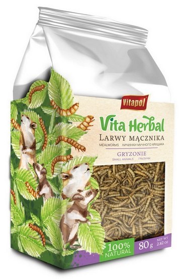 Vitapol Vitapol Vita Herbal Larwy mącznika dla gryzoni 80g