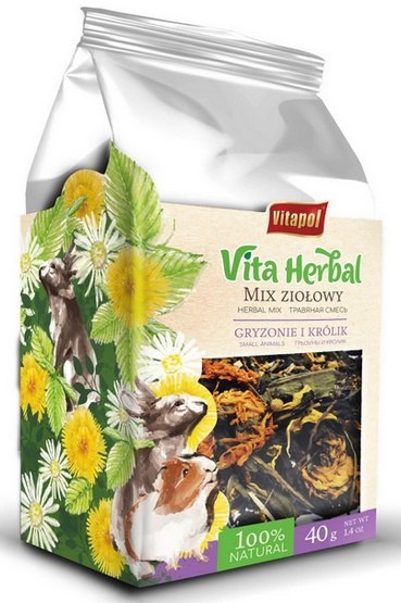 Vitapol Vitapol Vita Herbal Mix ziolowy dla gryzoni i królika 40g