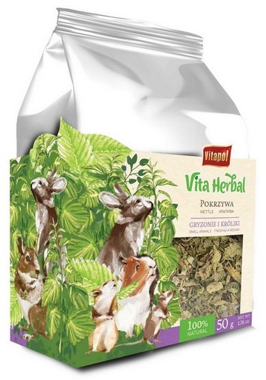 Vitapol Vitapol Vita Herbal Suszony liść pokrzywy dla gryzoni i królika 50g