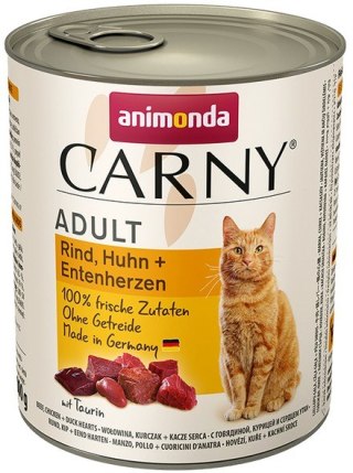 Animonda Carny Animonda Carny Adult Wołowina, Kurczak + Kacze serca puszka 800g