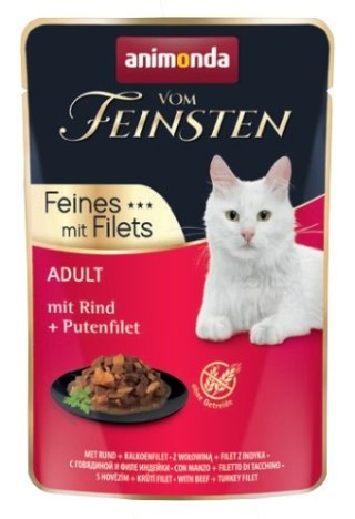Animonda vom Feinsten Animonda vom Feinsten Cat Adult Wołowina + filet z indyka saszetka 85g