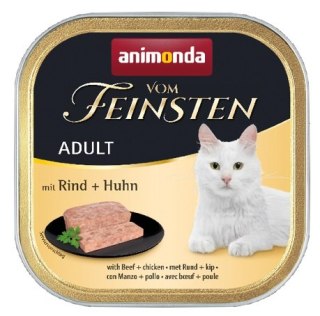 Animonda vom Feinsten Animonda vom Feinsten Cat Adult Wołowina z Kurczakiem tacka 100g
