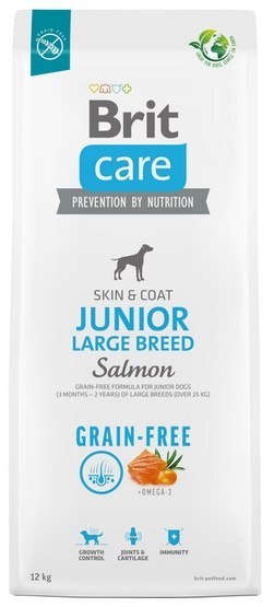 Brit Brit Care Grain Free Junior Large Breed Salmon 12kg