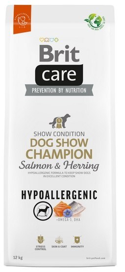 Brit Brit Care Hypoallergenic Dog Show Champion Salmon & Herring 12kg