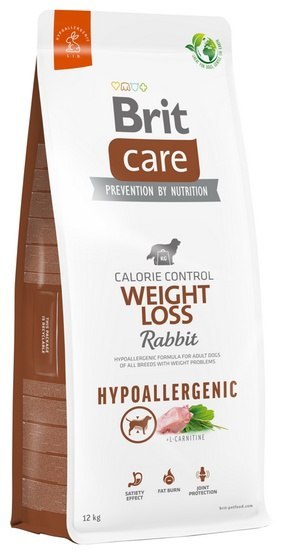 Brit Brit Care Hypoallergenic Dog Weight Loss Rabbit 12kg