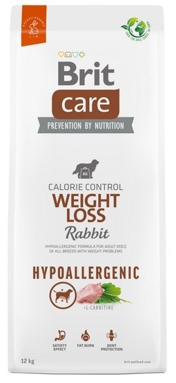 Brit Brit Care Hypoallergenic Dog Weight Loss Rabbit 12kg