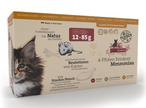 Catz Finefood Catz Finefood Classic Kitten Multipack saszetki 12x85g