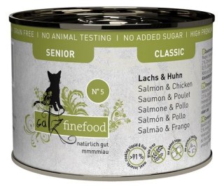 Catz Finefood Catz Finefood Classic Senior N.05 Łosoś i kurczak puszka 200g