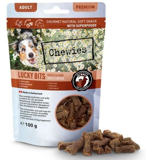 Chewies Chewies Lucky Bits Adult Jeleń & kurczak 100g