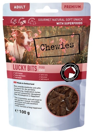 Chewies Chewies Lucky Bits Adult Konina 100g