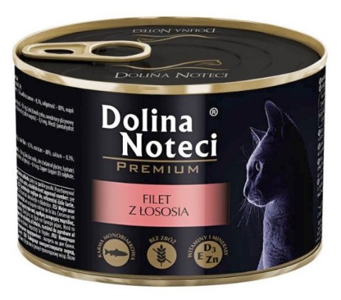 Dolina Noteci Dolina Noteci Premium Kot Filet z łososia puszka 185g