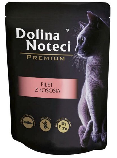 Dolina Noteci Dolina Noteci Premium Kot Filet z łososia saszetka 85g