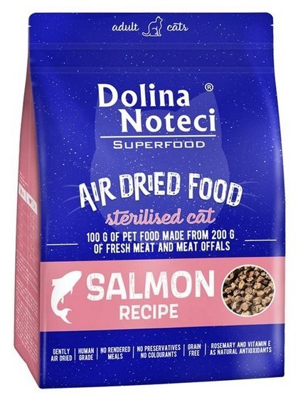 Dolina Noteci Dolina Noteci Superfood Air Dried Kot Sterilised Danie z łososia 1kg