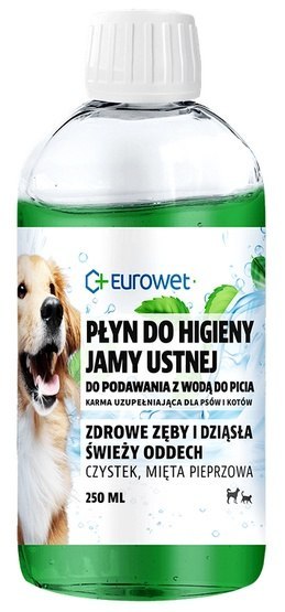 Eurowet Eurowet Płyn do higieny jamy ustnej dla psów i kotów 250ml