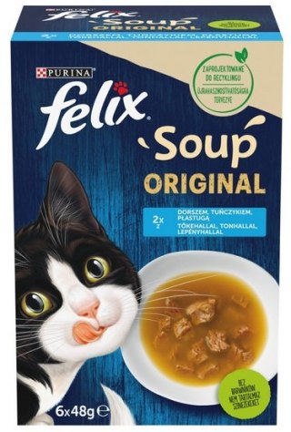 Felix Felix Soup Original Rybne Smaki zestaw zup 6x48g