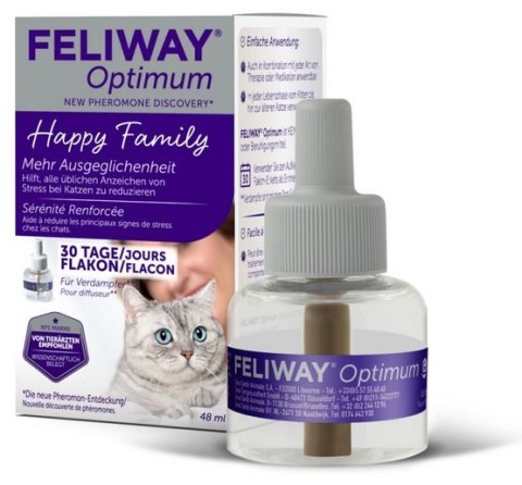 Feliway Feliway Optimum - kocie feromony Wkład uzupełniający 48ml (30 dni)