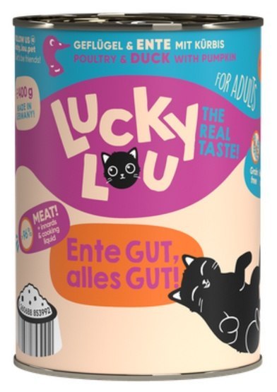 Lucky Lou Lucky Lou Lifestage Adult Drób i kaczka puszka 400g