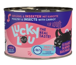 Lucky Lou Lucky Lou Lifestage Adult Drób i owady puszka 200g