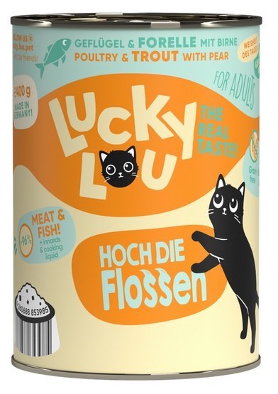 Lucky Lou Lucky Lou Lifestage Adult Drób i pstrąg puszka 400g