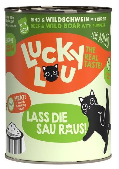 Lucky Lou Lucky Lou Lifestage Adult Wołowina i dzik puszka 400g